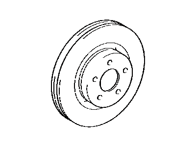 Toyota 43512-0R020 Front Disc