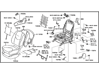 Toyota 71100-0R060-B2 Seat Assembly, Front RH