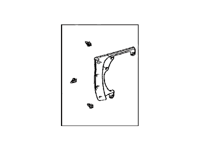 Toyota 76804-0R010-G0 Garnish Sub-Assembly, Ba