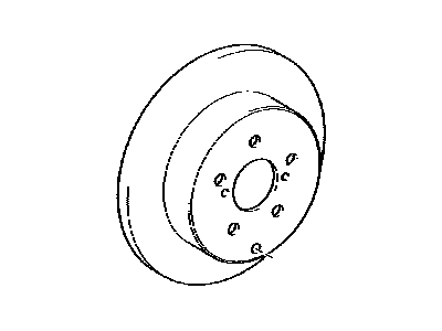 Toyota 42431-0R010 Rear Disc