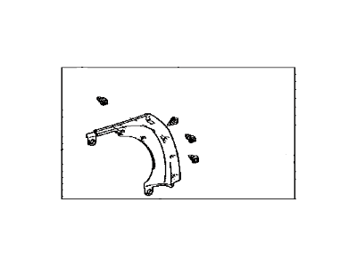 Toyota 76803-0R010-J0 Garnish Sub-Assembly, Ba