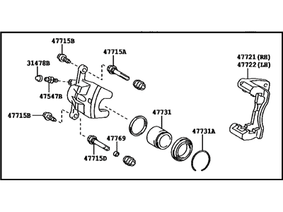 Toyota 47730-0R010 Cylinder Assembly, Disc