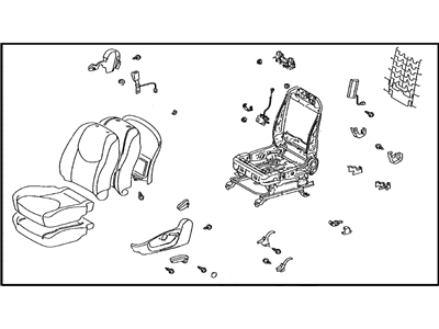 Toyota 71200-0R043-E0 Seat Assembly, Front LH