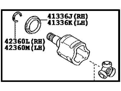 2011 Toyota RAV4 CV Joint - 42360-42010