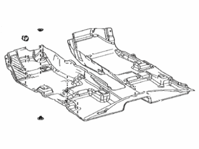 Toyota 58510-0R150-C1 Carpet Assembly, Fr FLOO