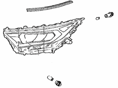 Toyota 81110-0R151 Headlamp Assy, Rh