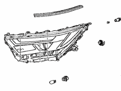 Toyota 81110-0R360 HEADLAMP ASSY, RH