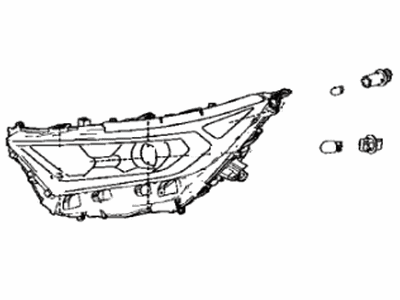 Toyota 81110-0R440 HEADLAMP ASSY, RH