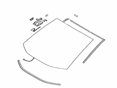 Toyota 56101-0R400 Glass Sub-Assembly, Wind