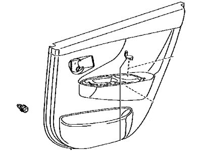 Toyota 67640-02N30-E0 Panel Assembly, Rear Door