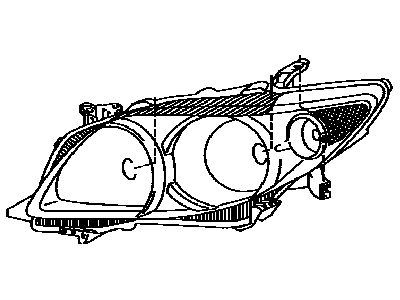 Toyota 81170-02670 Driver Side Headlight Unit Assembly