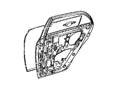 Toyota 67004-02220 Panel Sub-Assy, Rear Door, LH