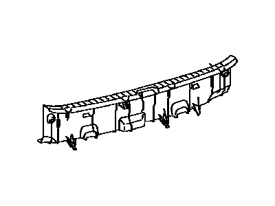 Toyota 58387-02100-B0 Plate, Rear Floor Finish