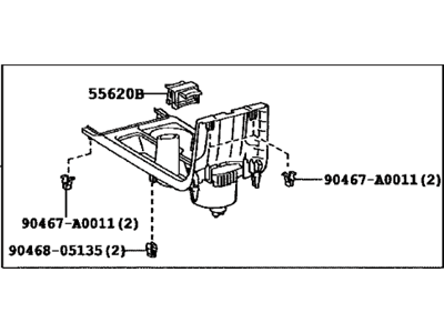 Toyota 58804-02080-E0 Panel Sub-Assy, Console, Upper