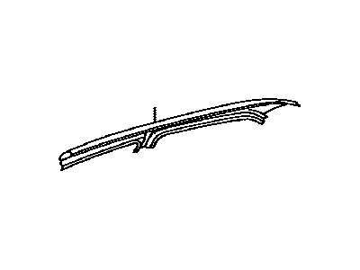 Toyota 61211-02120 Rail, Roof Side, RH