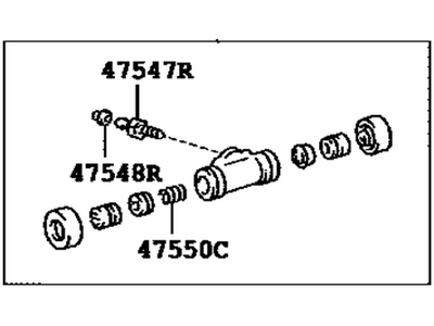 Toyota Corolla Wheel Cylinder - 47550-02090