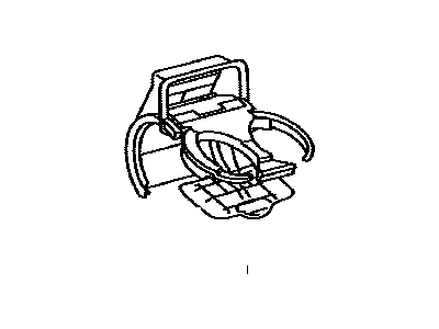 Toyota 55604-02050-E0 Holder Sub-Assy, Instrument Panel Cup