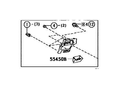 Toyota 55480-02140-B0 Panel Assembly, Instrument