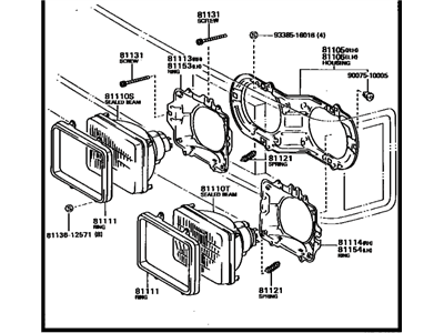 Toyota Van Headlight - 81110-28041