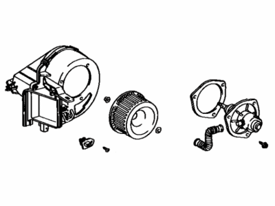 Toyota 87130-28010 Blower Assembly, Heater, Front