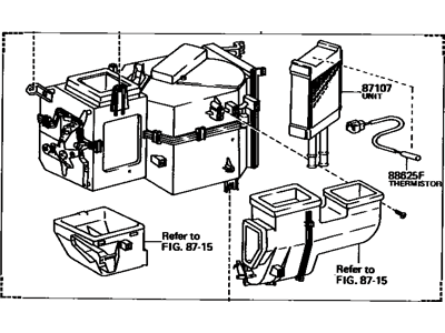 Toyota 87150-28101 Radiator Assembly, Heater