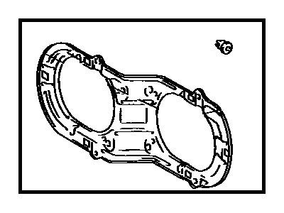 Toyota 81106-87010 Driver Side Headlamp Housing Sub-Assembly