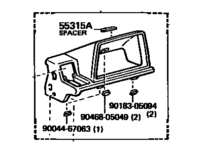 Toyota 55404-28010-14 Panel Sub-Assy, Instrument Cluster Finish