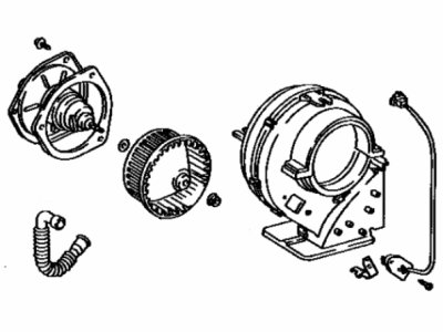 Toyota 87130-28021 Blower Assy, Rear Heater