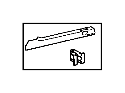 Toyota 62646-28020-03 MOULDING Sub-Assembly, Quarter Trim, Rear RH