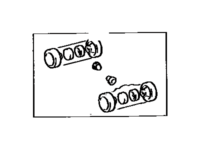 Toyota 04906-30080 Cup Kit, Rear Wheel Cylinder