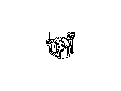 Toyota 69056-28020-06 Cylinder & Key Set, Glove Compartment Lock