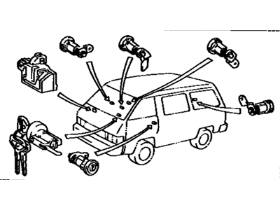 Toyota 69005-28041-06 Cylinder Set, Lock