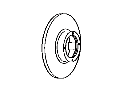 1989 Toyota Van Brake Disc - 43512-28040