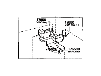 1993 Toyota Tercel Diverter Valve - 25860-11190