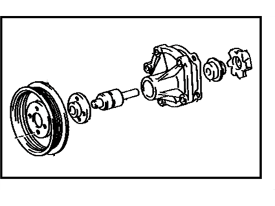 1994 Toyota Tercel Water Pump - 16110-19106