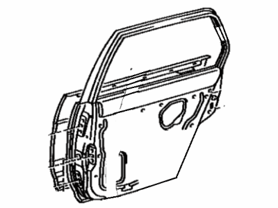 Toyota 67004-16220 Panel Sub-Assy, Rear Door, LH