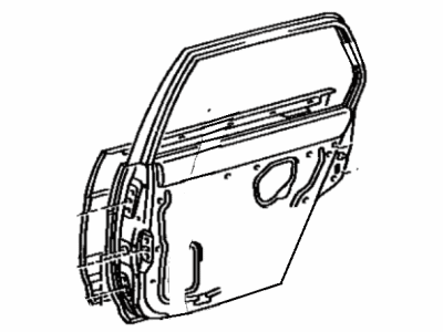 Toyota 67004-16240 Panel Sub-Assy, Rear Door, LH