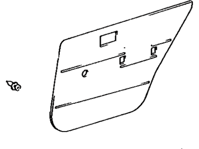 Toyota 67640-16400-C0 Board Sub-Assy, Rear Door Trim, LH