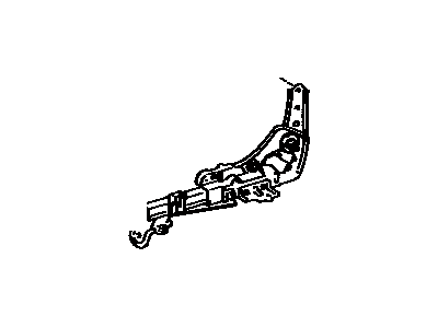 Toyota 72022-16130 ADJUSTER Sub-Assembly, Front Seat, Inner LH