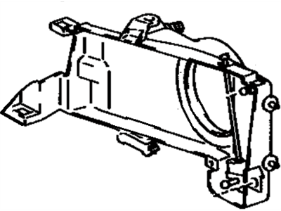 Toyota 81106-16500 Driver Side Headlamp Housing Sub-Assembly