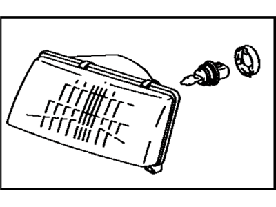 Toyota 81170-16510 Driver Side Headlight Unit Assembly