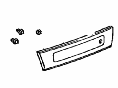 Toyota 76801-16231 Garnish Sub-Assy, Luggage Compartment Door, Outside