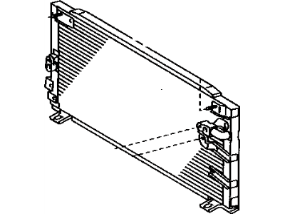 1992 Toyota Tercel A/C Condenser - 88460-16230