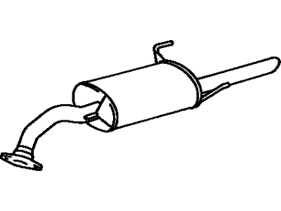 1993 Toyota Tercel Exhaust Pipe - 17430-11571