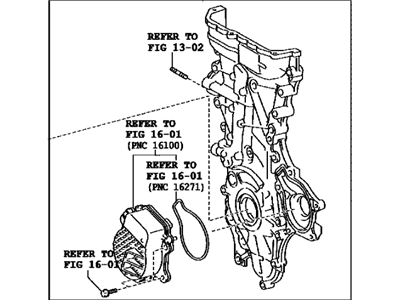 Toyota 11310-37060 Cover Assembly, Timing C