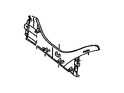 Toyota 58811-47010-B0 Box, Console, RH