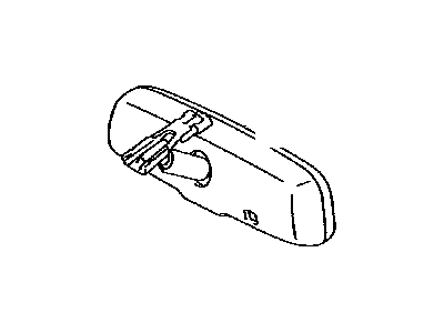 Toyota 87810-0W251 Inner Rear View Mirror Assembly
