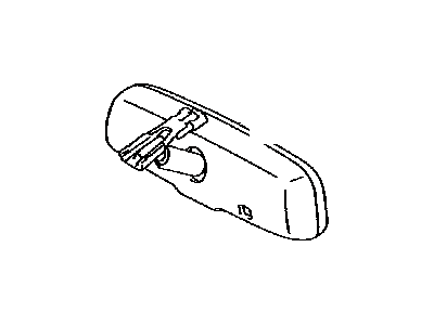 Toyota 87810-0W241 Inner Rear View Mirror Assembly