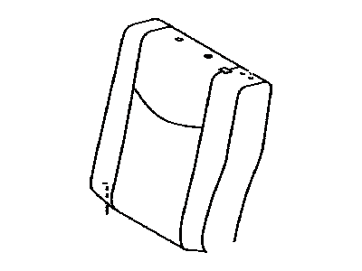 Toyota 71078-47250-B5 Rear Seat Back Cover, Left (For Separate Type)