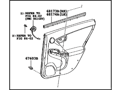 Toyota 67630-47260-G0 Panel Assembly, Rear Door